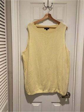 Lands’ End Butter Yellow Sweater Vest / Tank